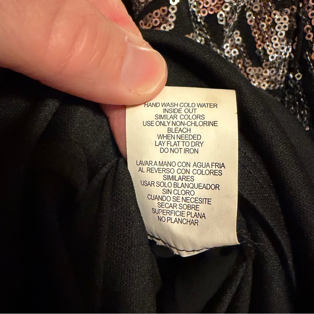 Speechless Black Dress with Rose Gold‎ Sequins - Picture 10 of 12